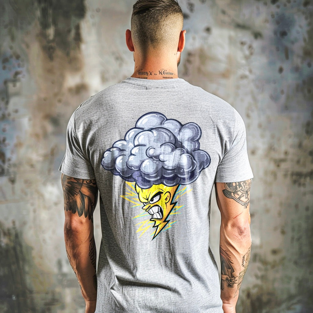 LIGHTNING Men's Cotton Crew Tee