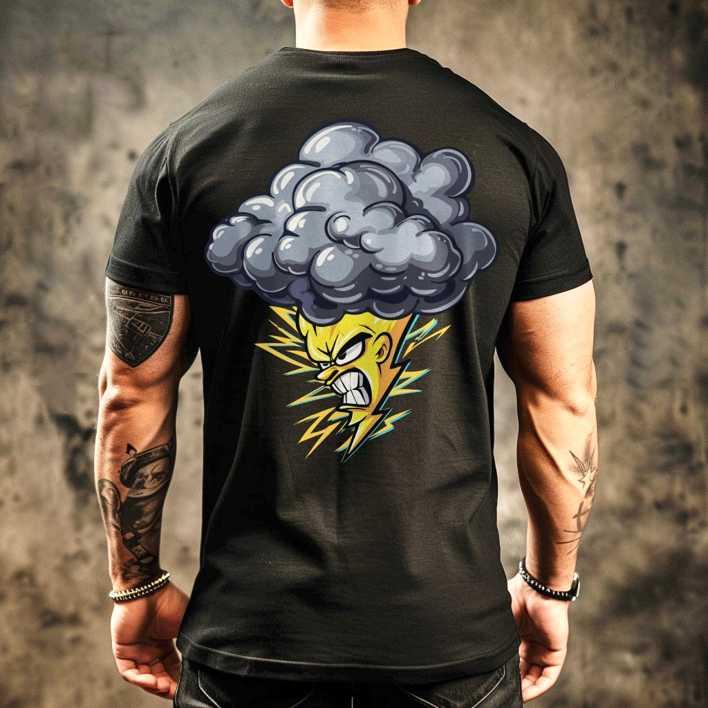 LIGHTNING Men's Cotton Crew Tee