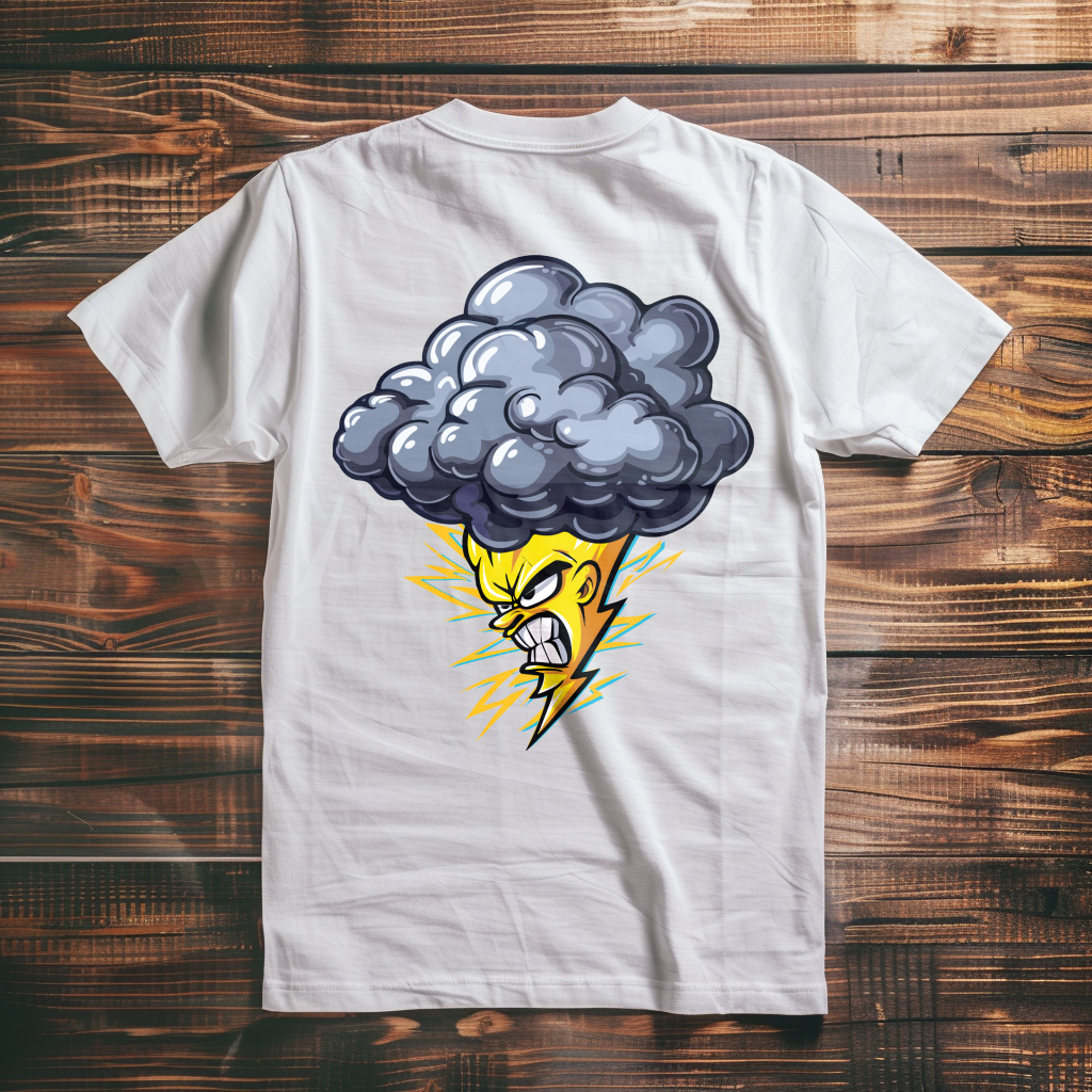 LIGHTNING Men's Cotton Crew Tee